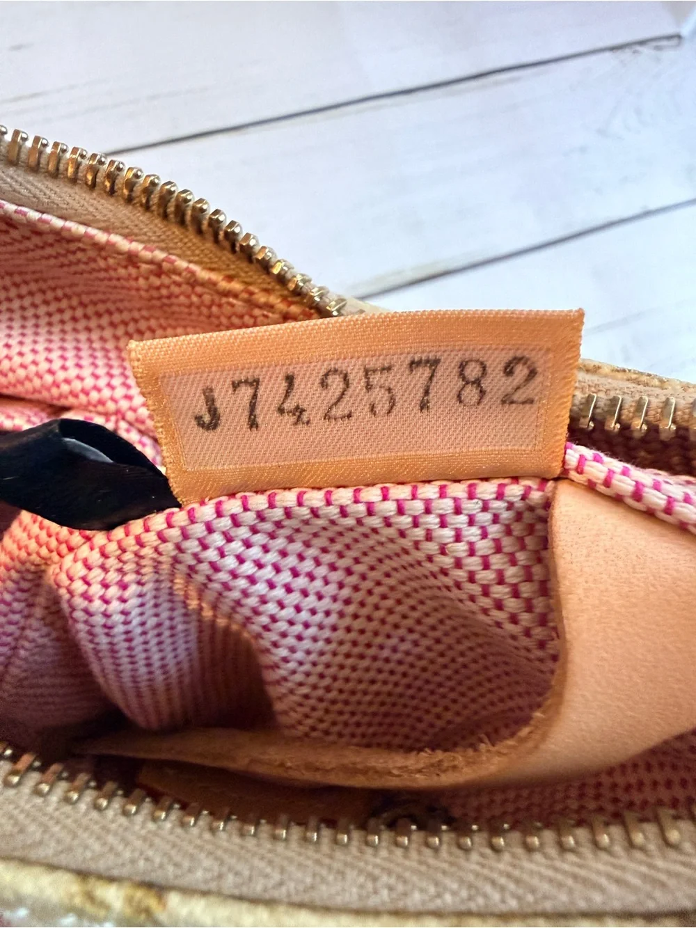 Dooney & Bourke | Vintage Y2K Cream Crossword Logo Mini Hobo Bag